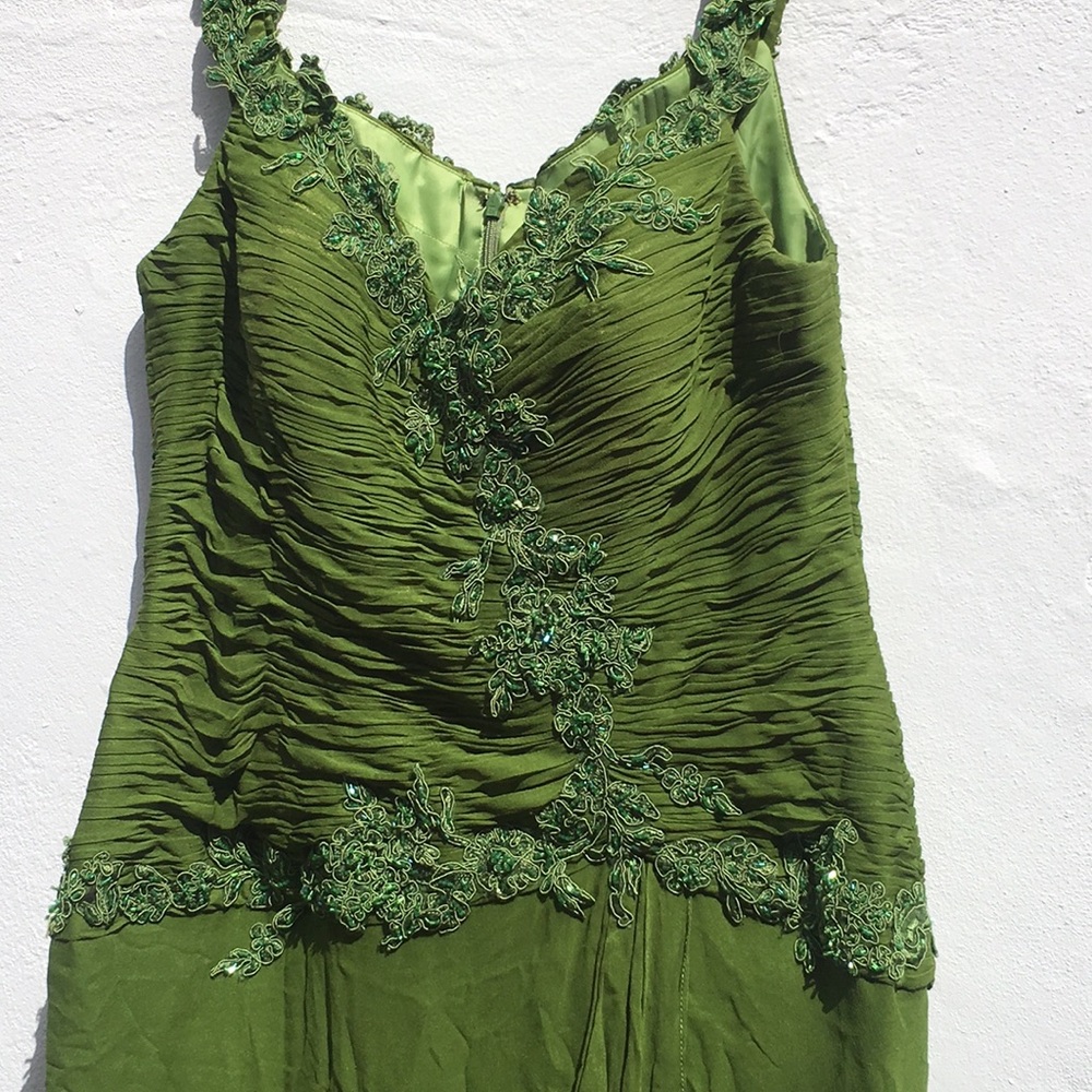 VINTAGE MARSONI - Green Gala dress